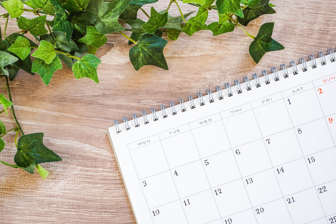 A monthly giving calendar