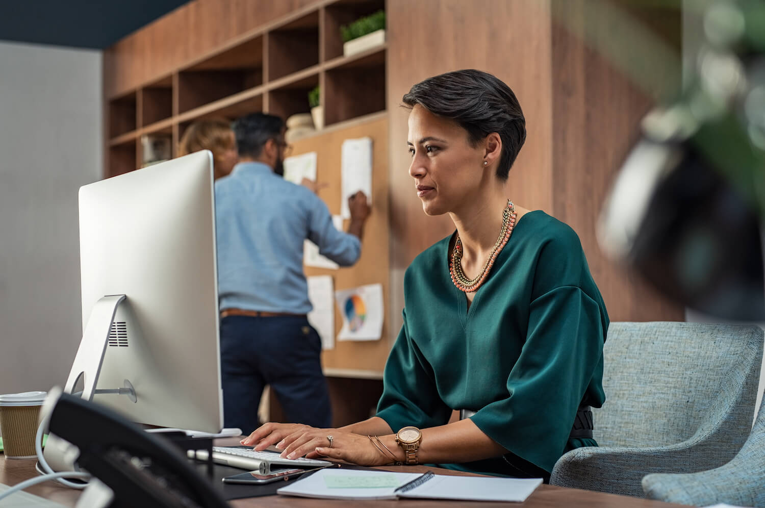 Woman working on SEO for nonprofits
