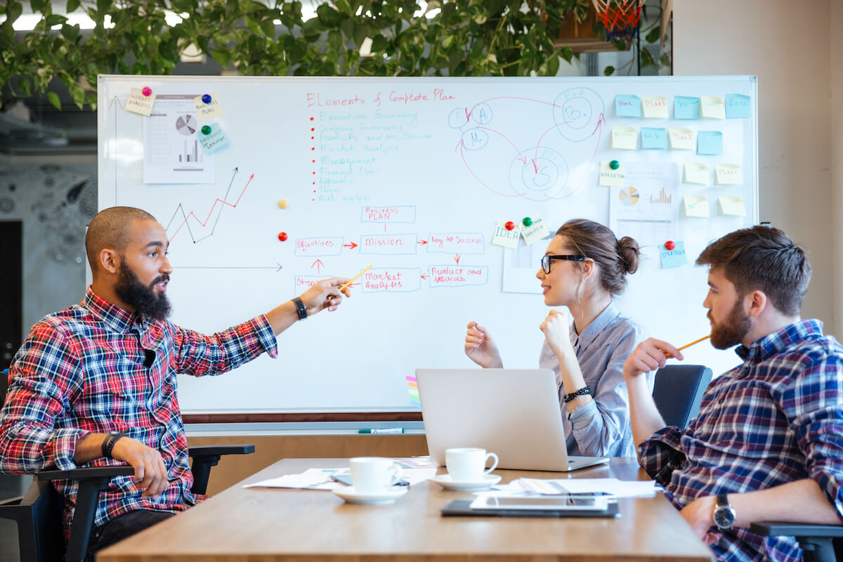 Team creating successful nonprofit budget template