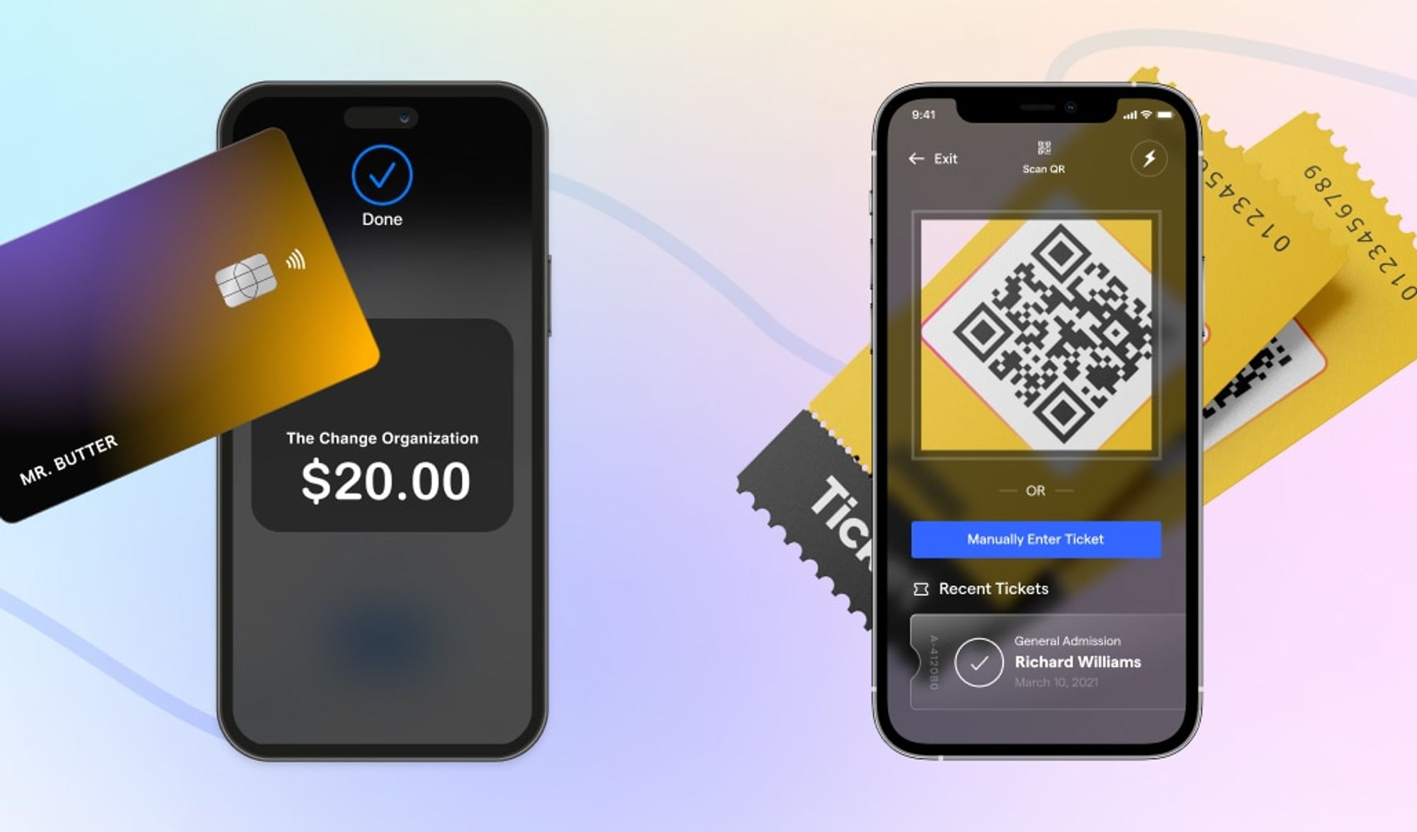Mobile app in use mockup