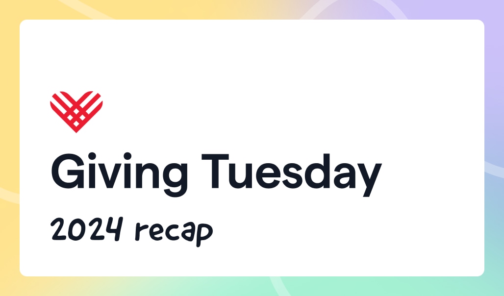 Giving Tuesday 2024 recap graphic