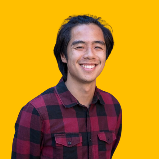 Sunny's headshot against a yellow background