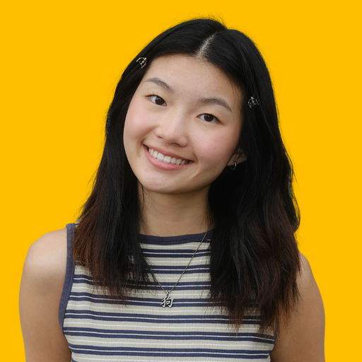 Kari's headshot against a yellow background
