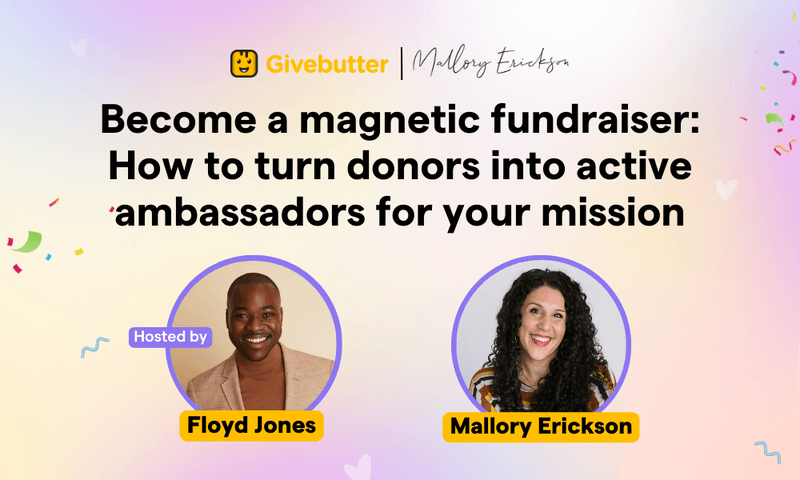 Become a magnetic fundraiser webinar image