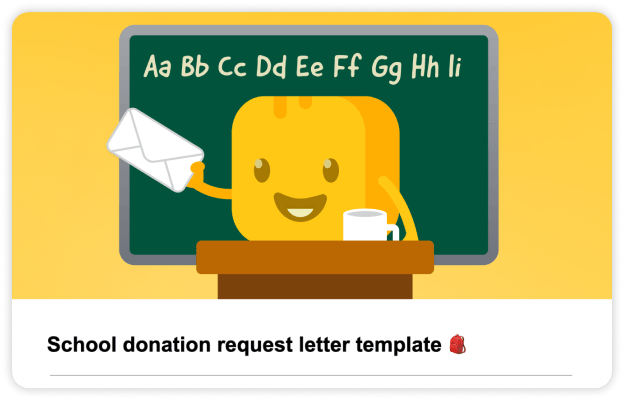 Donation Letters For Schools