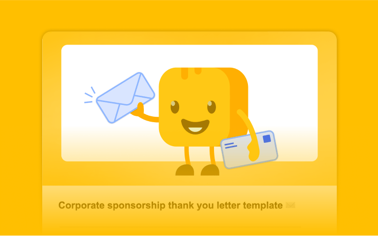 Corporate sponsorship thank you letter image