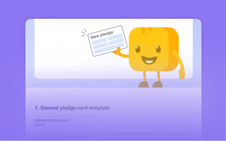Pledge cards graphic