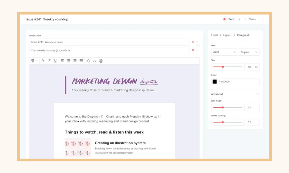 ConvertKit email marketing features graphic