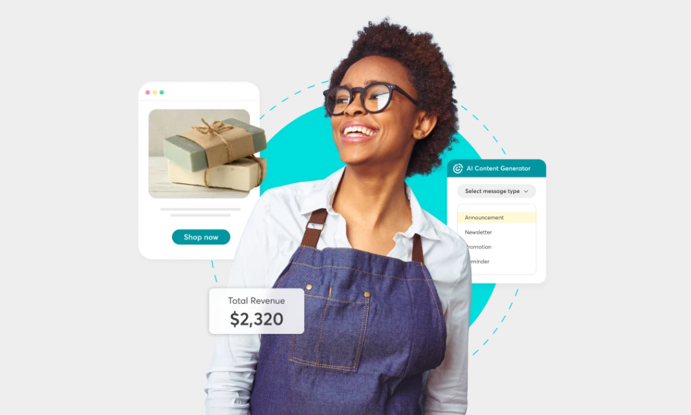 Constant Contact email marketing features graphic