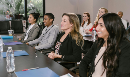 Women exploring event management software