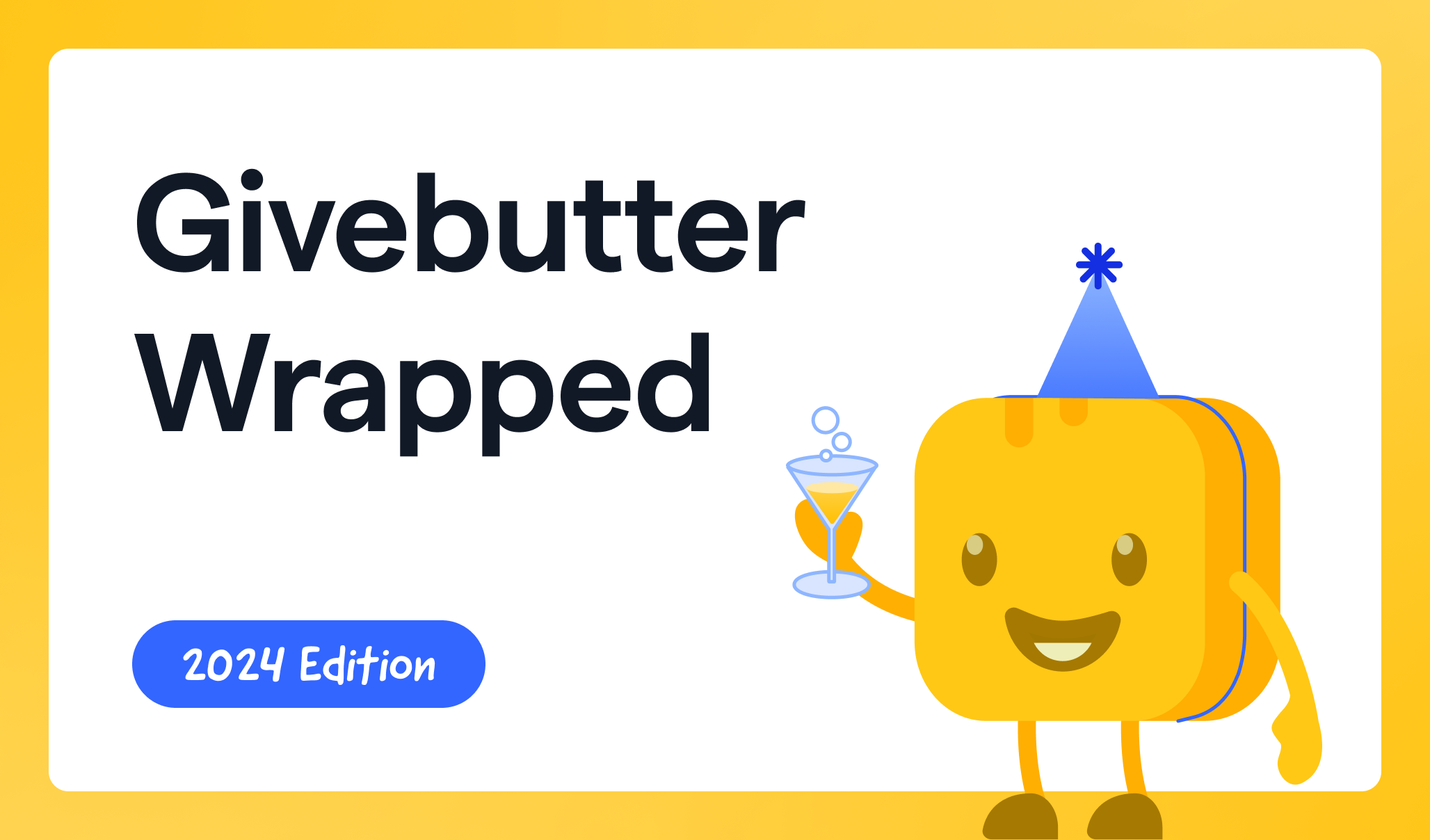 Givebutter 2024 in review graphic