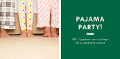 Pajama party flyer