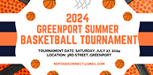 Basketball flyer for Greenport Summer Tournament