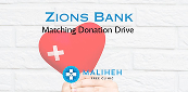 Zions Bank donation drive flyer