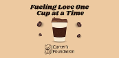 Illustration of a coffee cup and beans