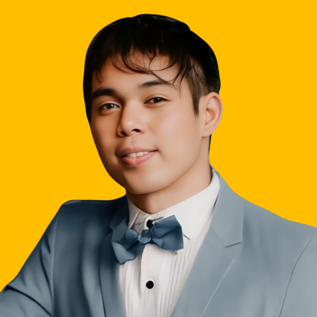 Prince P's headshot against a yellow background