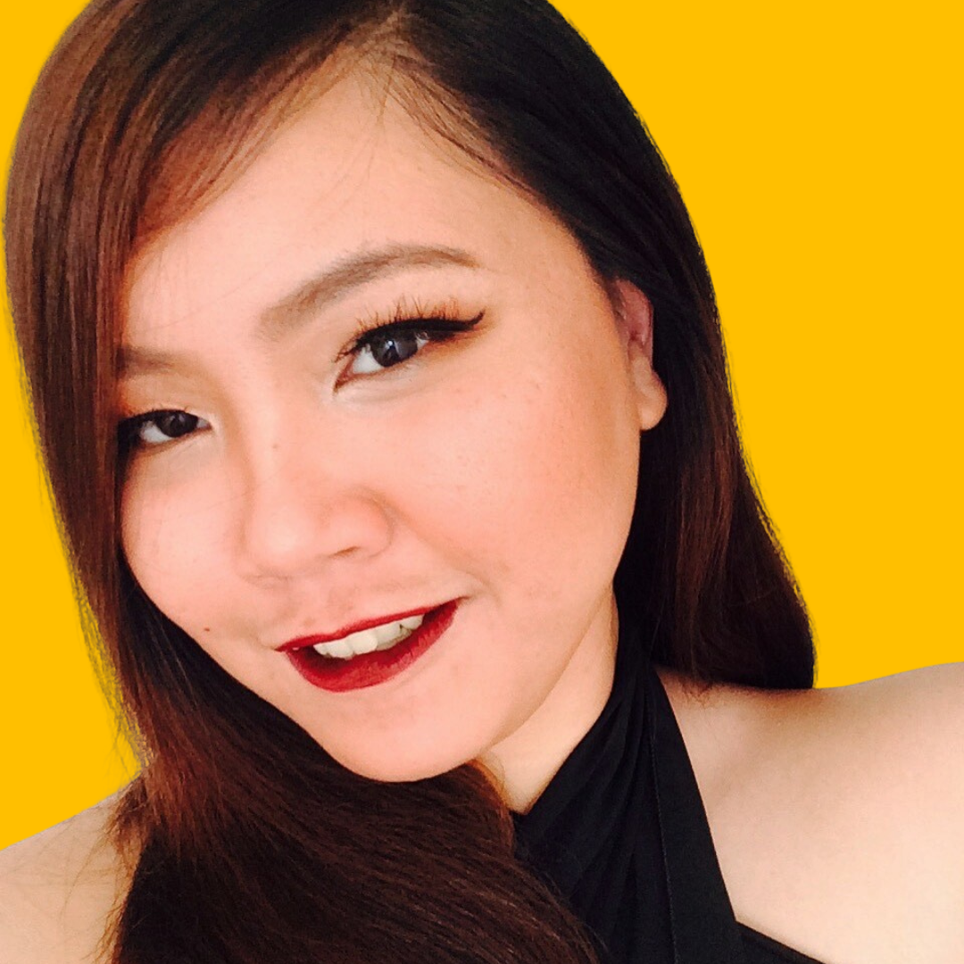 Ivette C's headshot against a yellow background